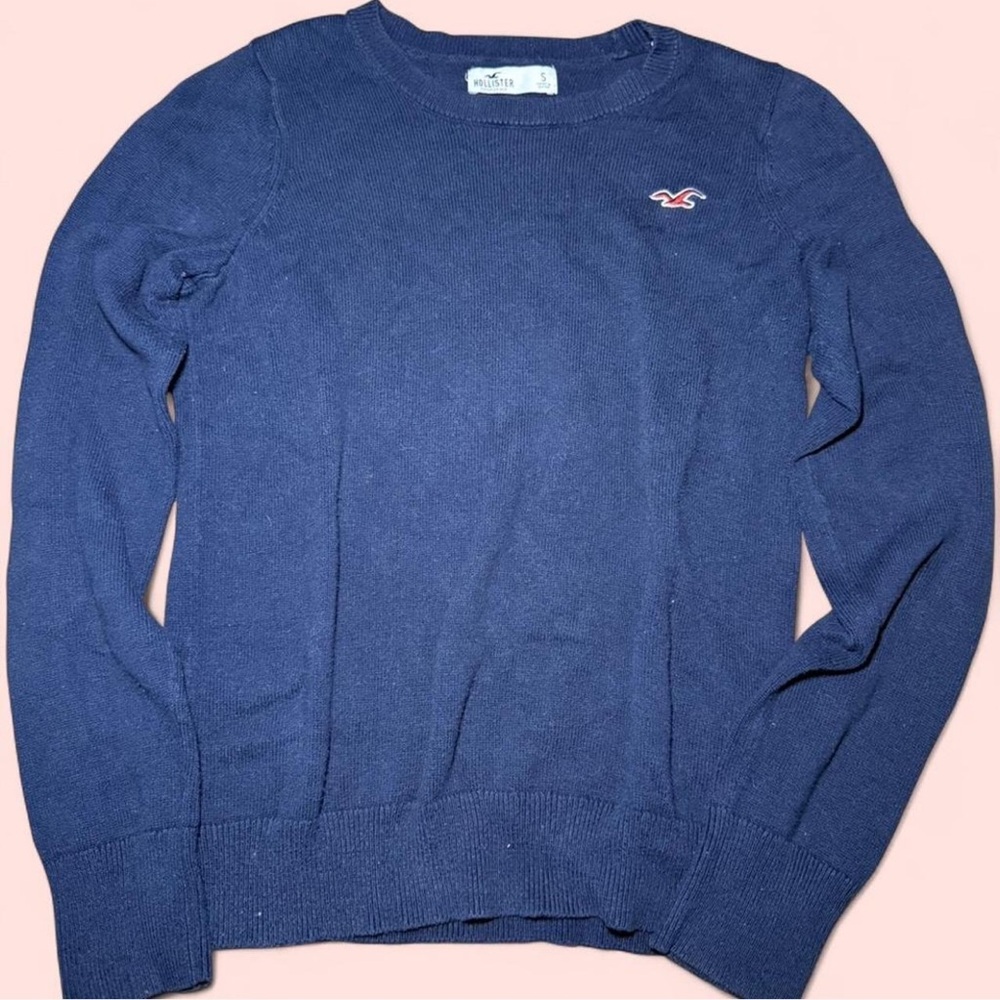 Hollister Navy Crewneck Sweater for Men